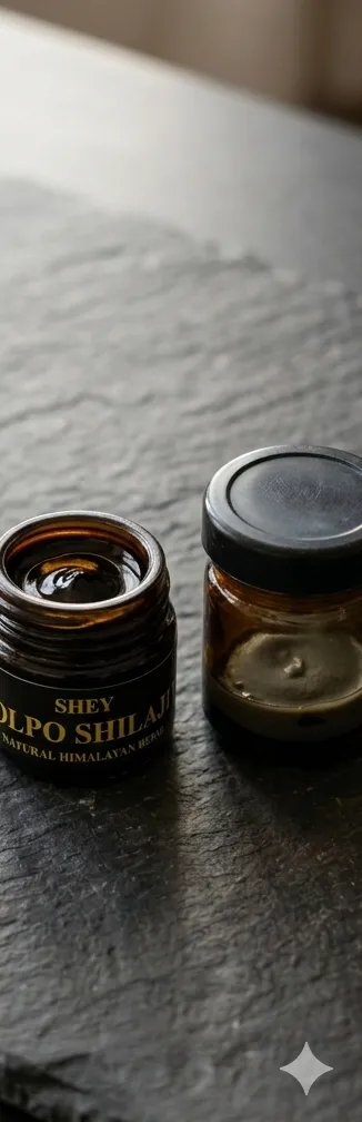 Finished resin in open jars